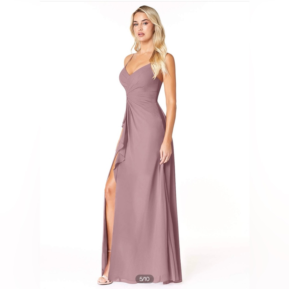 Azazie Emerald Dusty Rose Dress. New with Tag